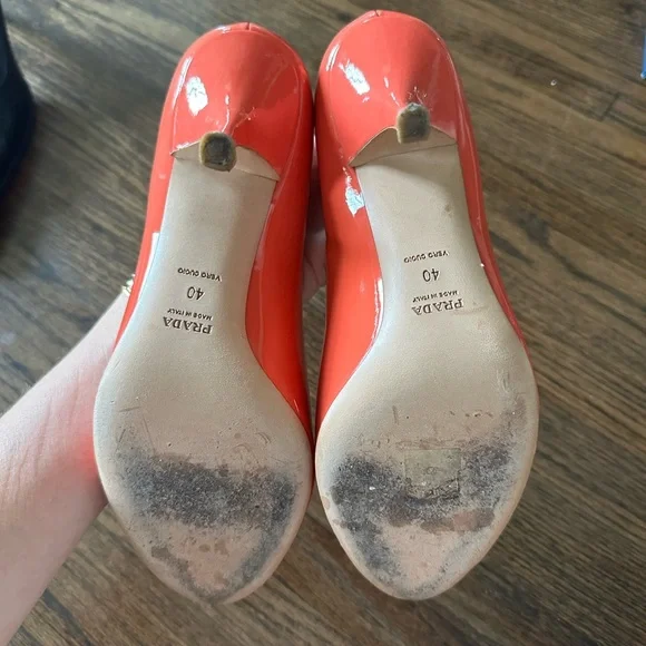 Prada Coral Peep-Toe - Picture 3 of 4